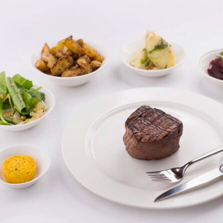 Restaurant-Filetstueck-Berlin-Uhlandstrasse-Fleisch-Beilagen