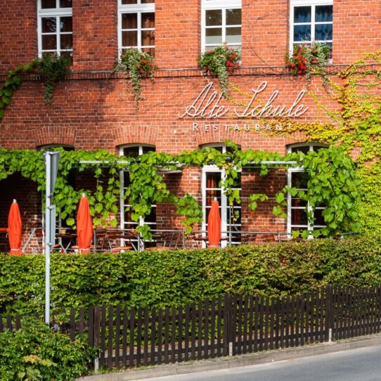 Alte Schule Restaurant Reichenwalde Umland Berlin Außenansicht Alte Schule Restaurant Reichenwalde Umland Berlin Außenansicht