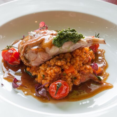 Alte Schule Restaurant Reichenwalde Umland Berlin Hauptgericht