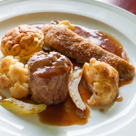 Alte Schule Restaurant Reichenwalde Umland Berlin Speisen