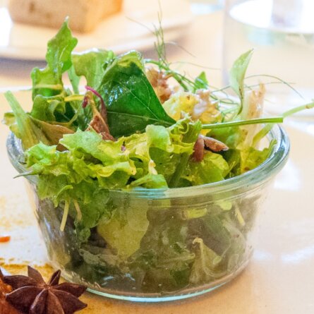 Fillet of Soul Restaurant Dammtorhallen Hamburg Salat