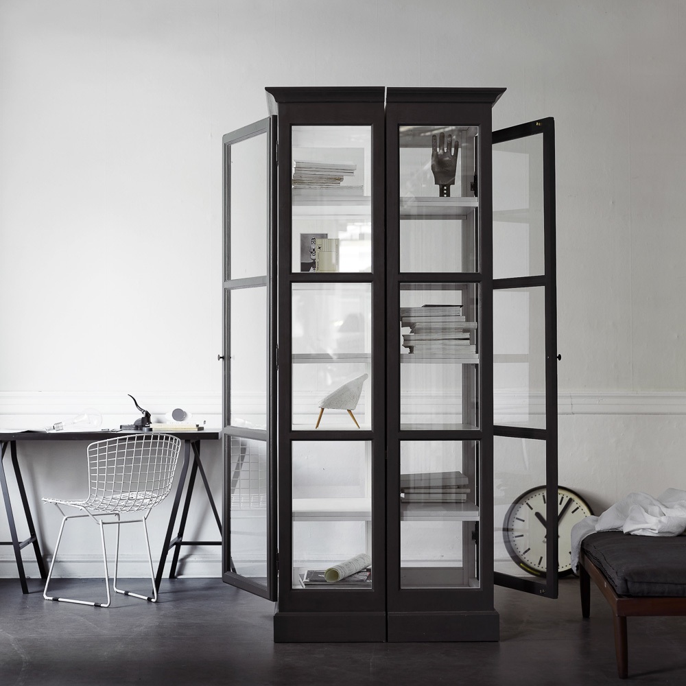 Lindebjerg Design Glas Vitinen Schränke schwarz