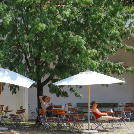 Jagdschloss Grunewald Sonnenschirme
