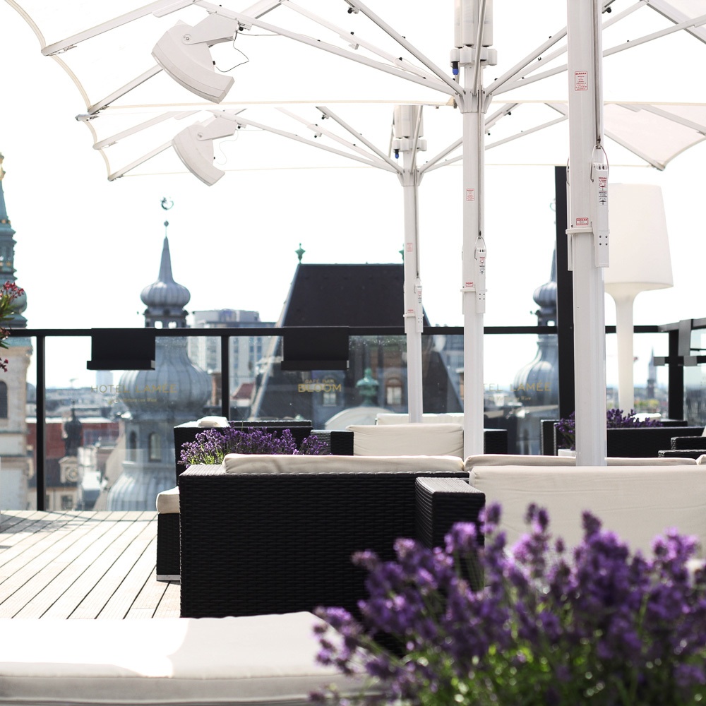 Bloom Dachterrasse Cafe Bar Wien Ausblick