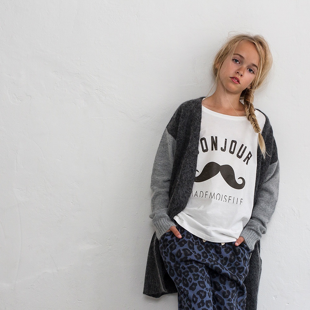 Milk Copenhagen Kindermode zuhause bestellen Tshirt 'Bonjour'