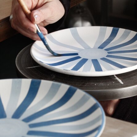 Hedwig Bollhagen Werkstätten Marwitz handbemalte Teller