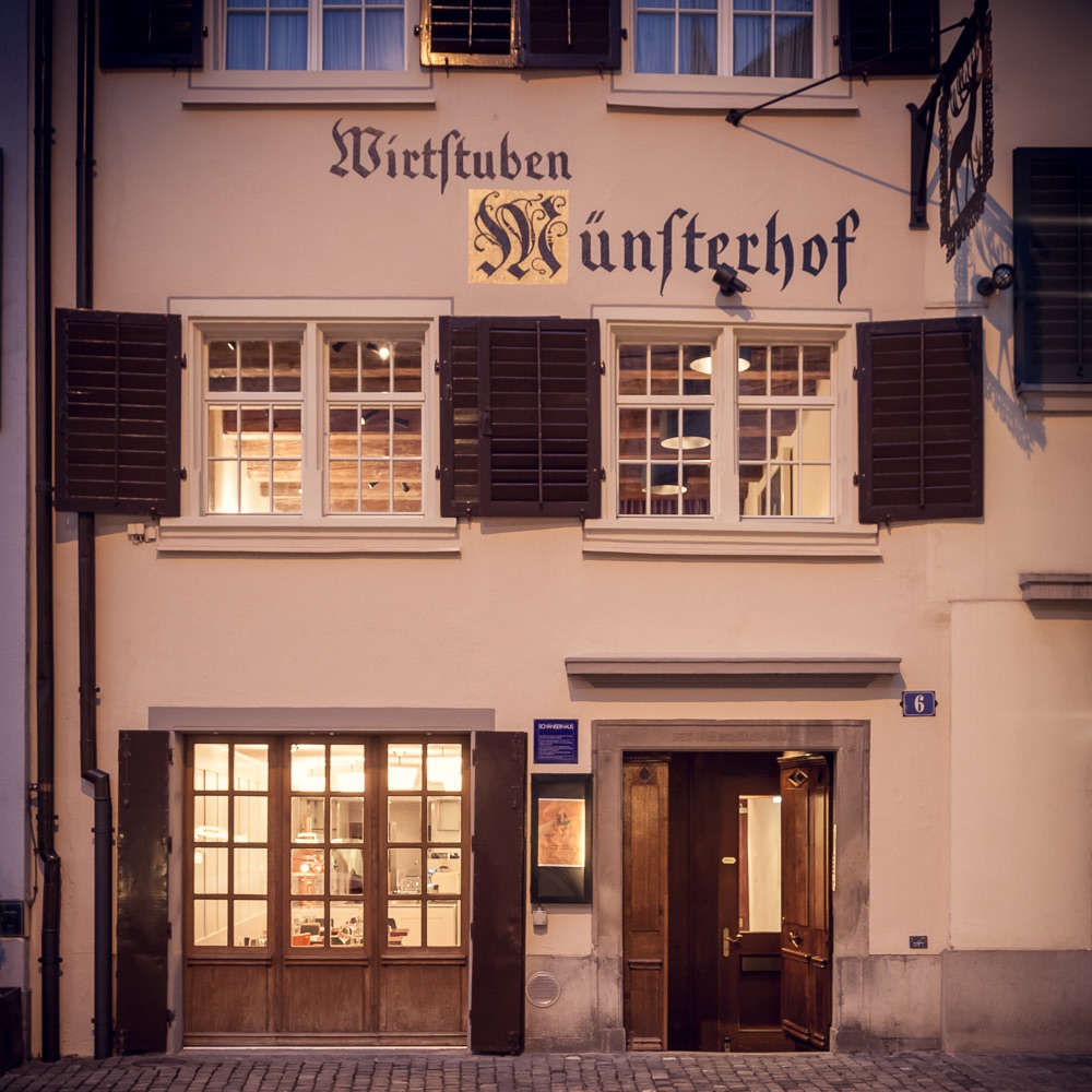 Münsterhof Restaurant Zürich Außenansicht