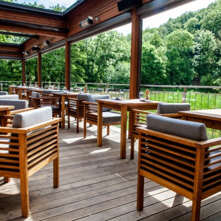 Klee Restaurant Terrasse am See Ausblick