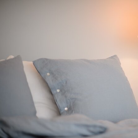 The Linen Company Leinen Wäsche graue Kissenbezüge