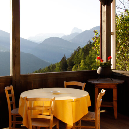 Bad Dreikirchen Gasthof Südtirol Barbian Aussicht
