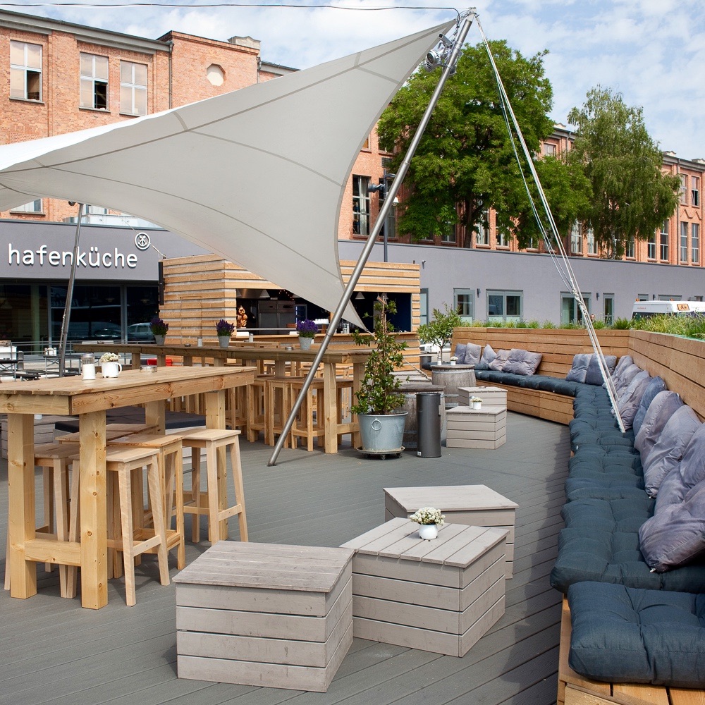 Hafenküche Hafenkante Biergarten Rummelsburg Sitzmöglichkeiten