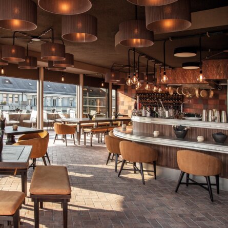 Rooftop Restaurant Zürich Interieur