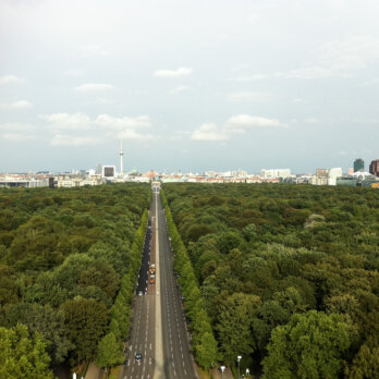 Tiergarten Berlin Mitte Blick von Siegessäule Tiergarten Berlin Mitte Blick von Siegessäule