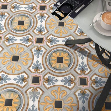 Kerana Fliesen aus Naturstein Stilwerk Berlin Bunte Fliesen