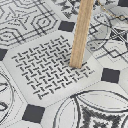 Kerana Fliesen aus Naturstein Stilwerk Berlin gemusterte Fliesen