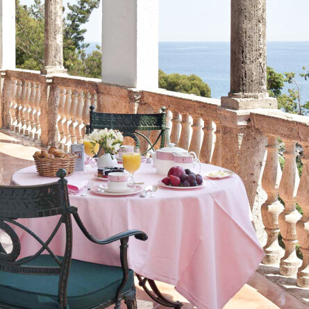 La Gavina Luxushotel am Meer Spanien Frühstück mit Meerblick