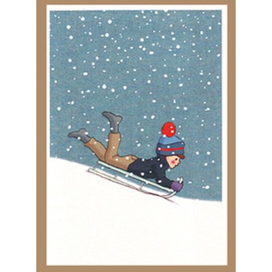 Schlittenfahrt Karte 1978 Schlittenfahrt Karte 1978