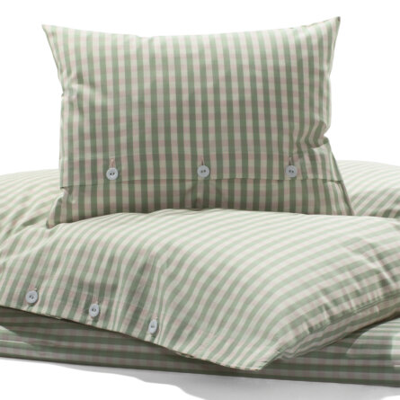 Stoffkontor Bettwäsche mit Karomuster Grün