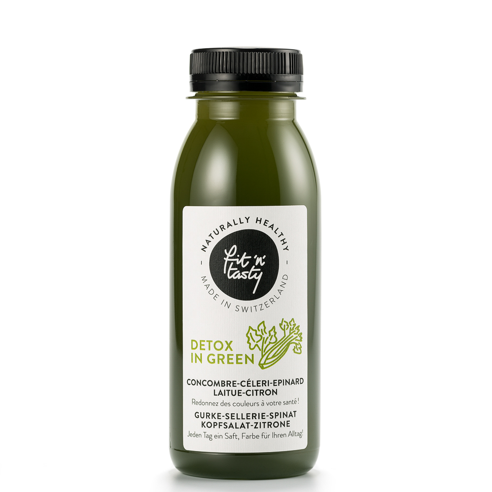 Fit'N'Tasty Cold Pressed Juices Zürich Detox in Green