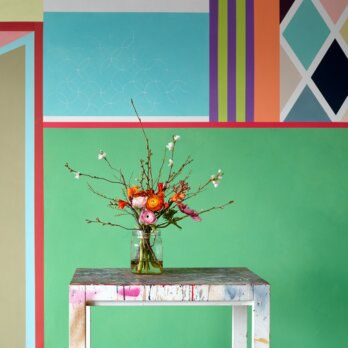 Charlotte Crome farbige Wandgestaltung Mint Charlotte Crome farbige Wandgestaltung Mint