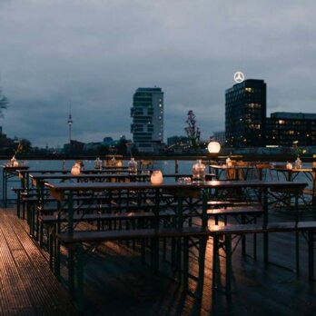 Fluxbau Club und Bar Berlin Terasse Fluxbau Club und Bar Berlin Terasse