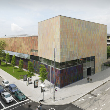 Museum Brandhorst im Kunstareal München Bunte Außenfassade