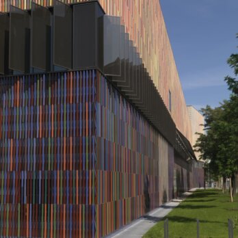 Museum Brandhorst München - Fassade aus 36000 Keramikstäben