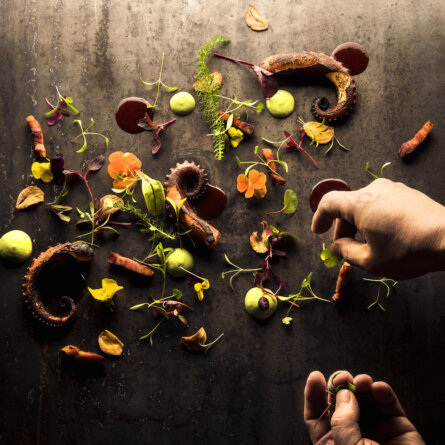 Mun Restaurant und Bar - Flambierter Octopus mit koreanischer Soße