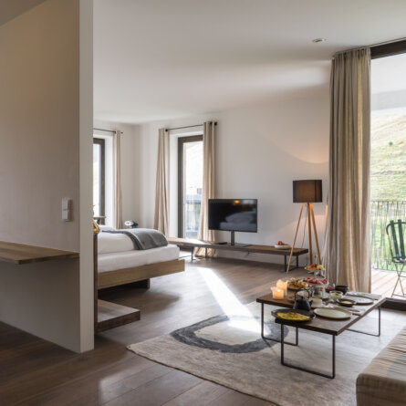 Wiesergut Gutshof Suite Schlafen Hinterglemm