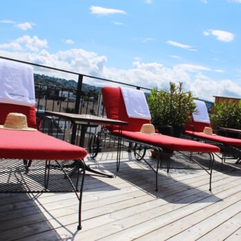 Hotel Ambassador Zürich The view Sunbeds Hotel Ambassador Zürich The view Sunbeds