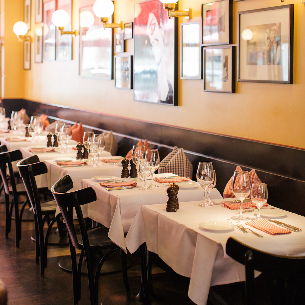 Lumiere französisches Restaurant Zürich gedeckter Tisch