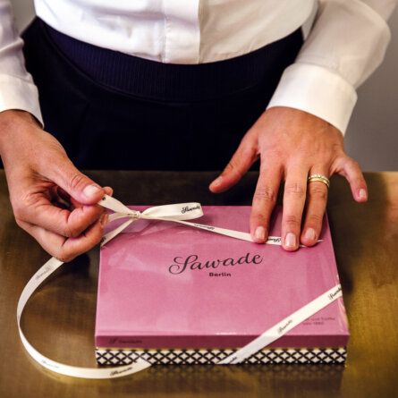 Sawade Pralinen Flagship Store Berlin Verpackung