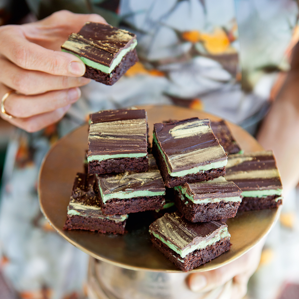 Grasshopper Brownies Rezept Cynthia Barcomi