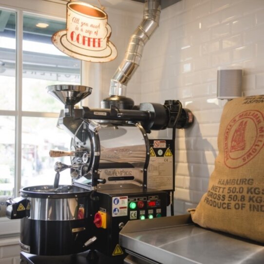 Kaffeerösterei München Viktualienmarkt_Röstmaschine