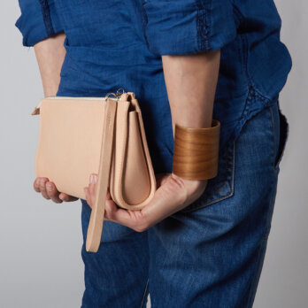 Kathrin Heubeck Taschen_Clutch aus Nappaleder