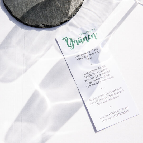 Dinner Serie Dinner im Grünen Zürich 2017-2