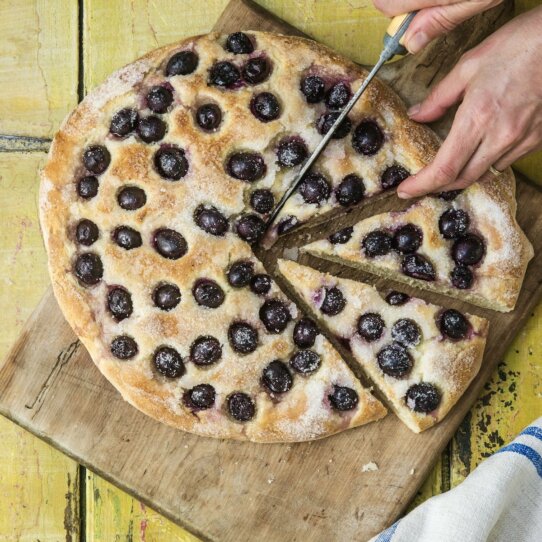 Süße Focaccia mit Trauben von Csaba dalla Zorza Süße Focaccia mit Trauben von Csaba dalla Zorza