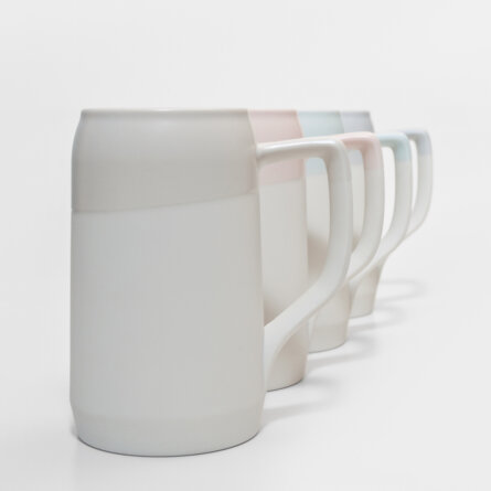Bierkrugserie Seidla von Resanima_Porzellan Pastelltöne