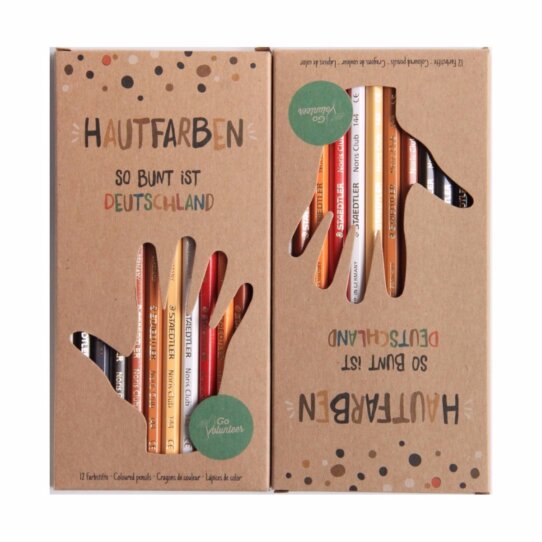 Hautfarben Buntstifte GoVolunteer