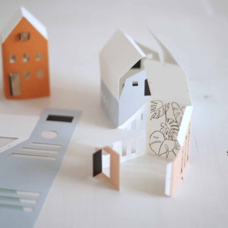 Papierhäuschen Advent von La Mesa-5