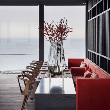 Restaurant Silo mit Aussicht auf Oeresund in Kopenhagen_