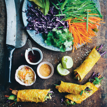 Koreanische Gemüsepfannkuchen