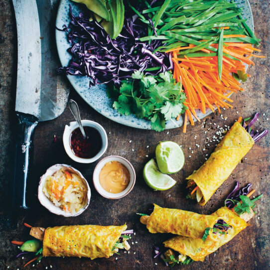 Koreanische Gemüsepfannkuchen Koreanische Gemüsepfannkuchen