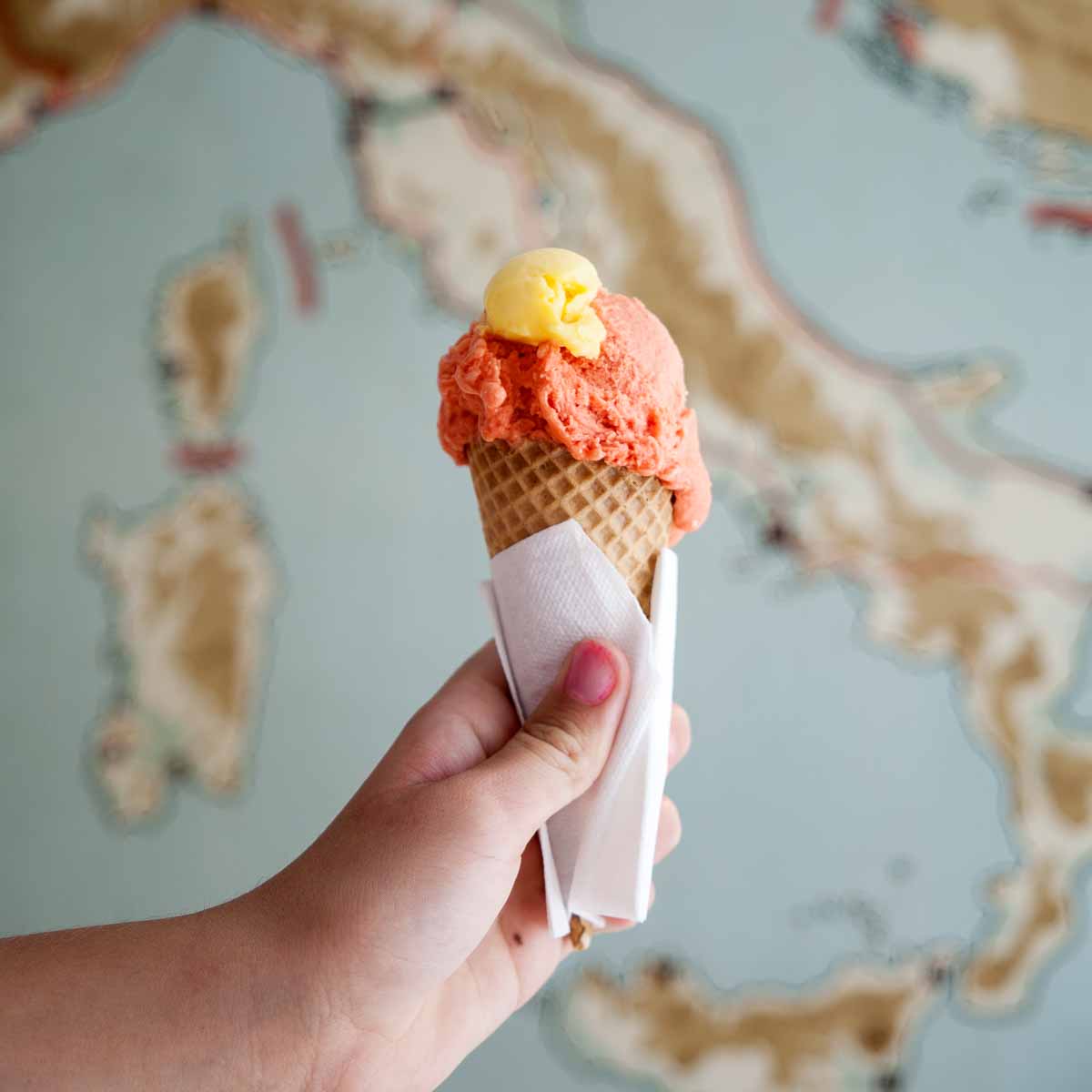 Eisdiele Gelati Tellhof Zürich Eiswaffeln