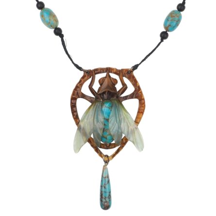 Horncollier Elizabeth Bonte Antique Jewellery Berlin