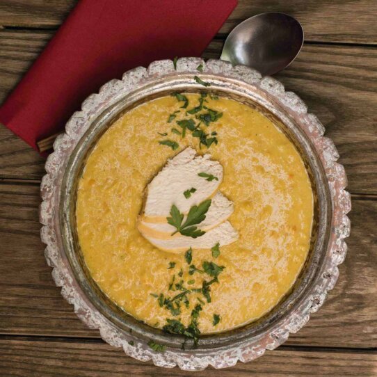 Hühner-Curry-Suppe für Miss Sophie Hühner-Curry-Suppe für Miss Sophie