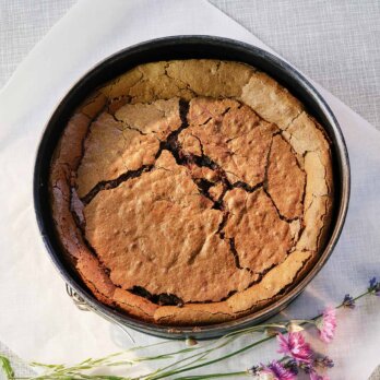 Flüssige Schoko-Mandel-Tarte Flüssige Schoko-Mandel-Tarte