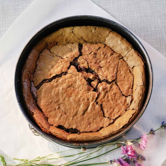 Flüssige Schoko-Mandel-Tarte Flüssige Schoko-Mandel-Tarte