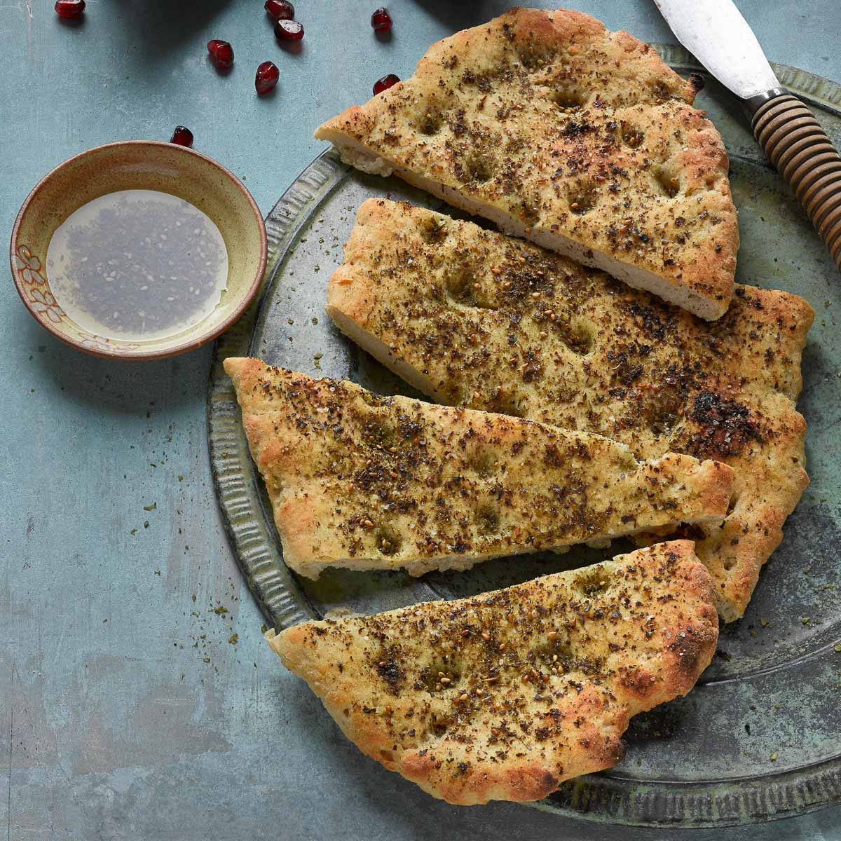 Glutenfreies Fladenbrot mit Za'atar ©Stephen Scott