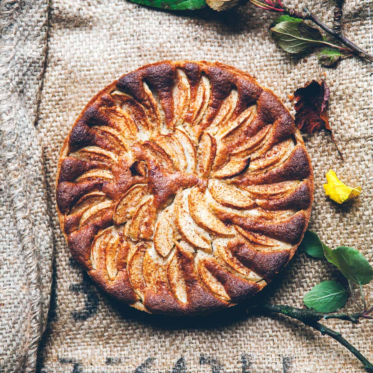 Rezept für Apfel-Mandel-Kuchen mit Zimt
